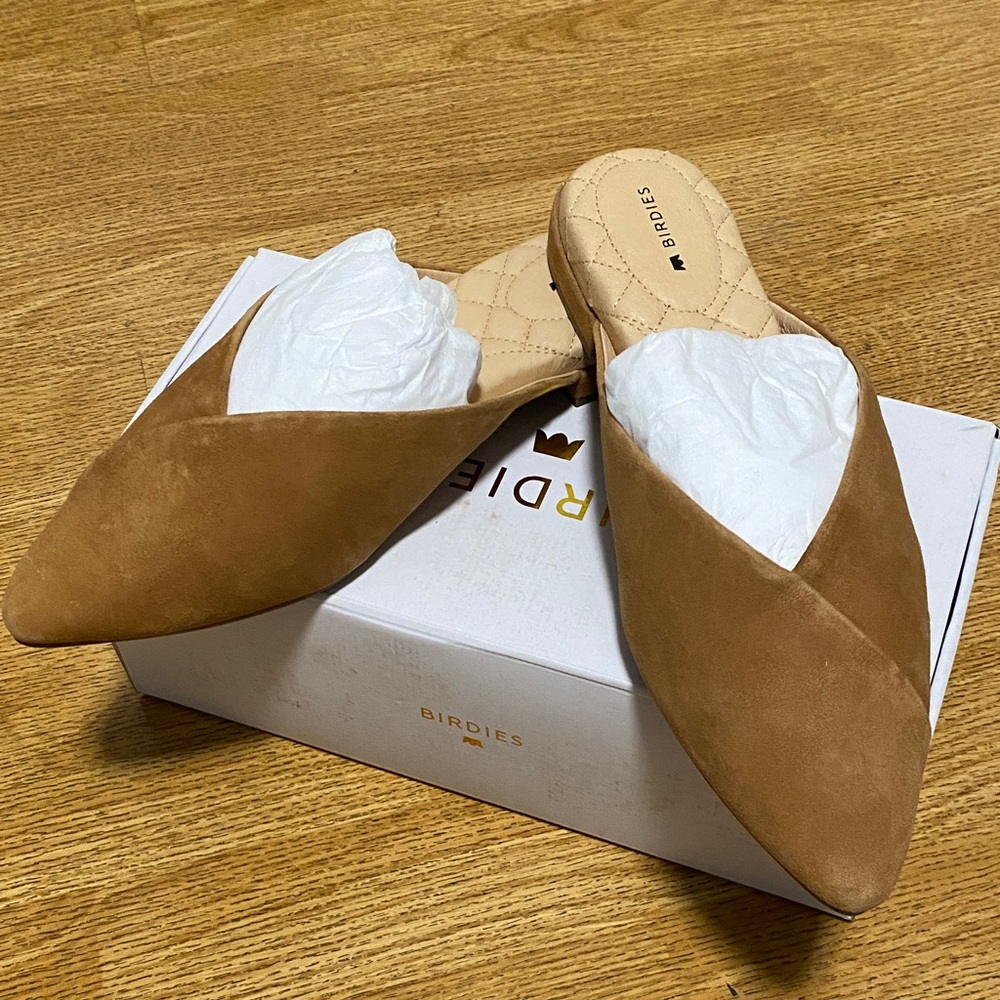 Brand new Women Birdies leather mule